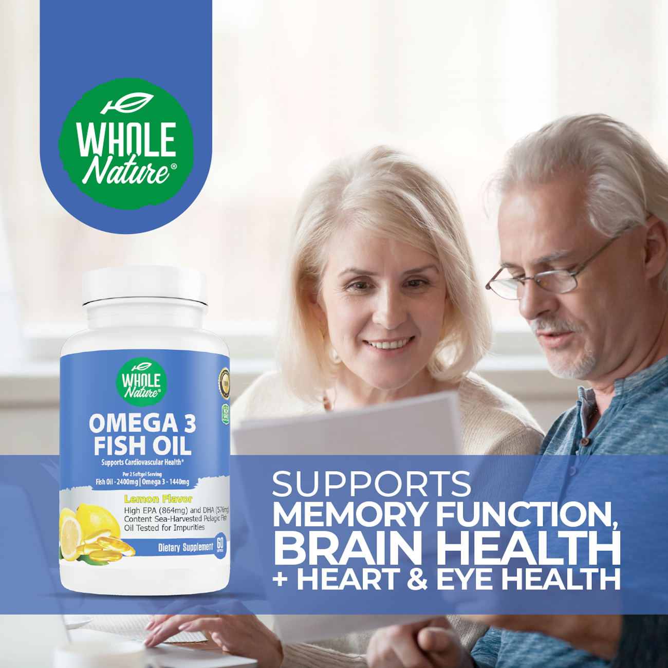 Whole Nature Omega 3 Fish Oil 2400mg-4