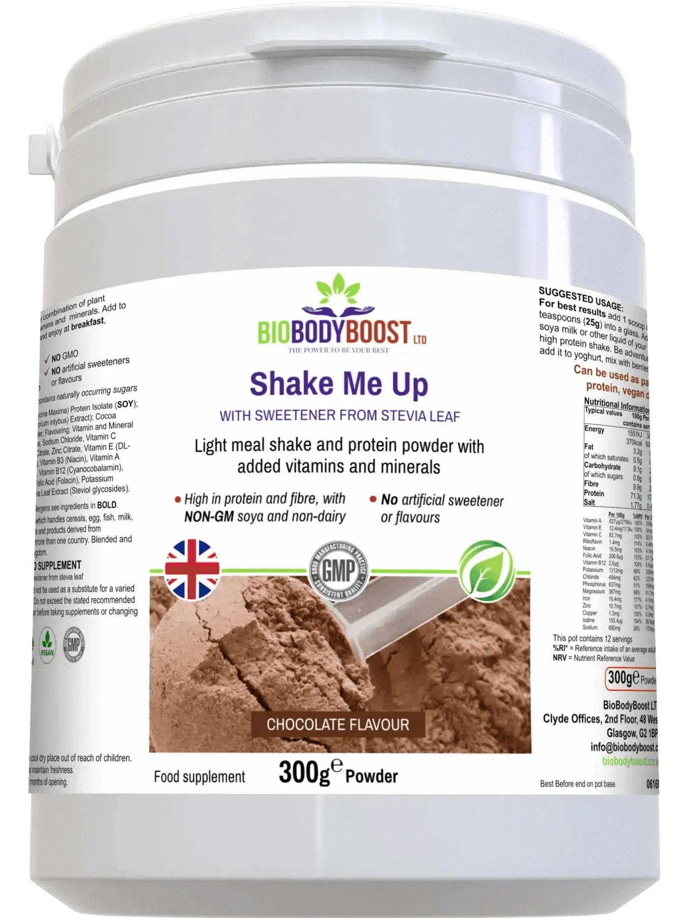 Shake Me Up Vegan Chocolate Meal Shake for Wellness-3