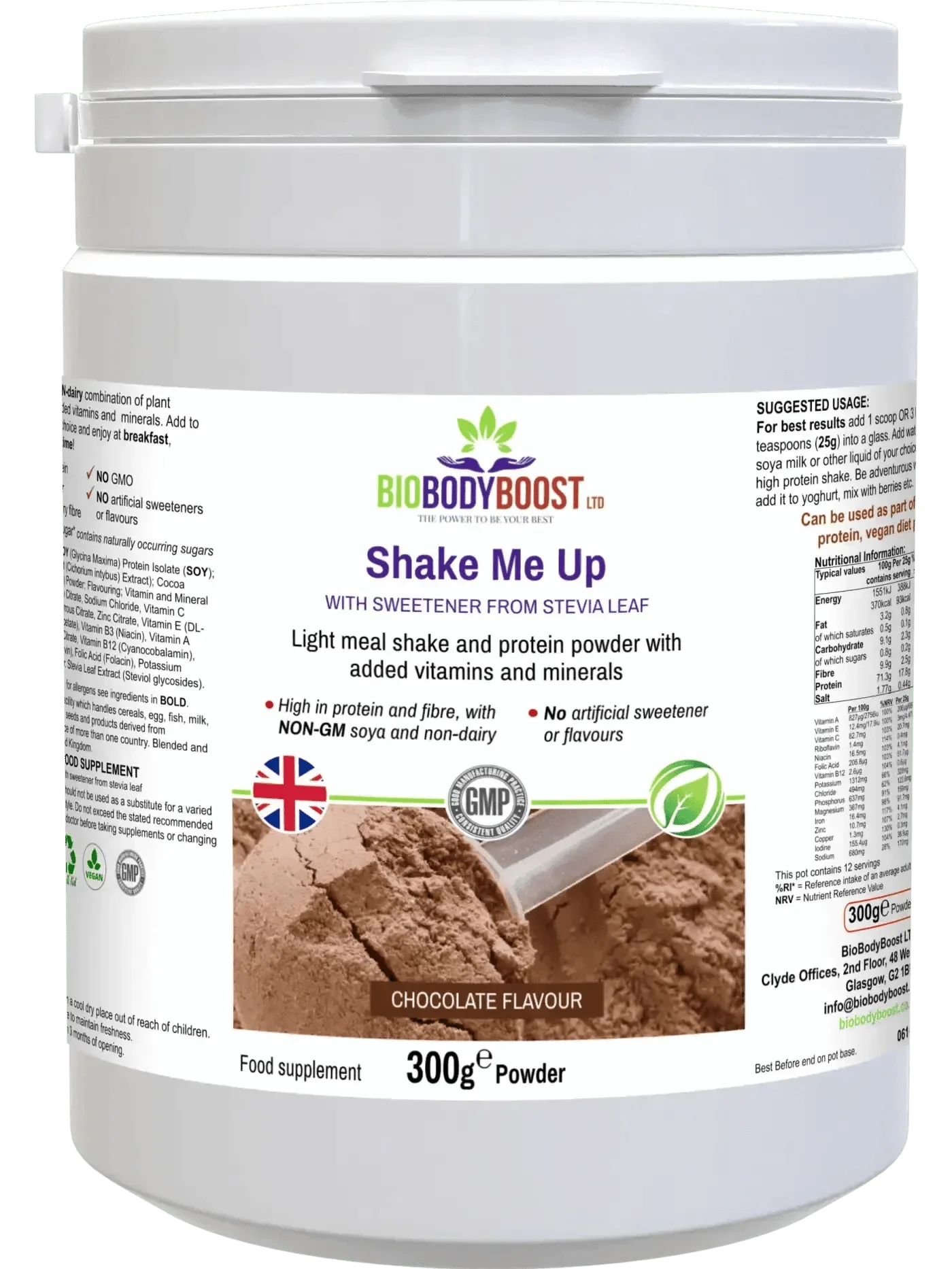 Shake Me Up Vegan Chocolate Meal Shake for Wellness-0