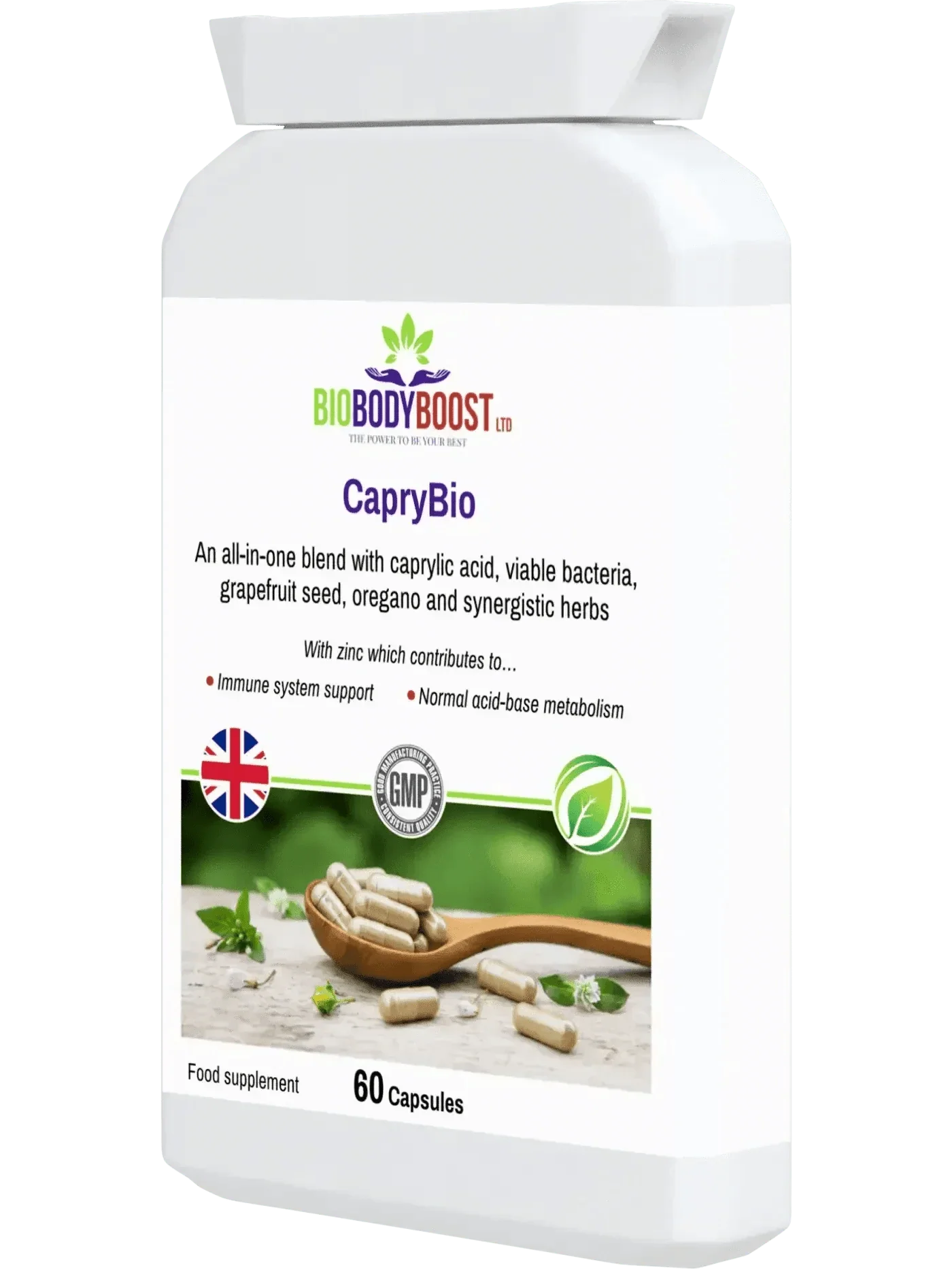 CapryBio - Antifungal Caprylic Acid Capsules for Digestive Health-2