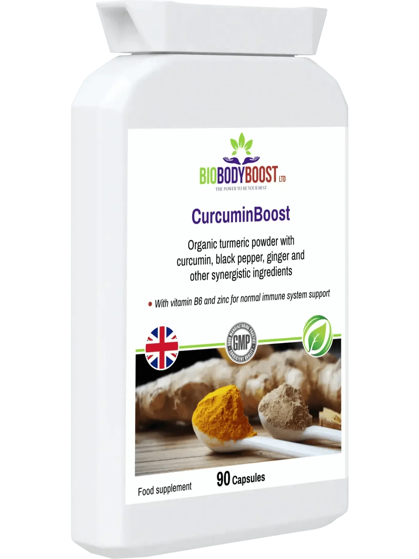 CurcuminBoost Organic Turmeric Curcumin Capsules - 90 Count-3