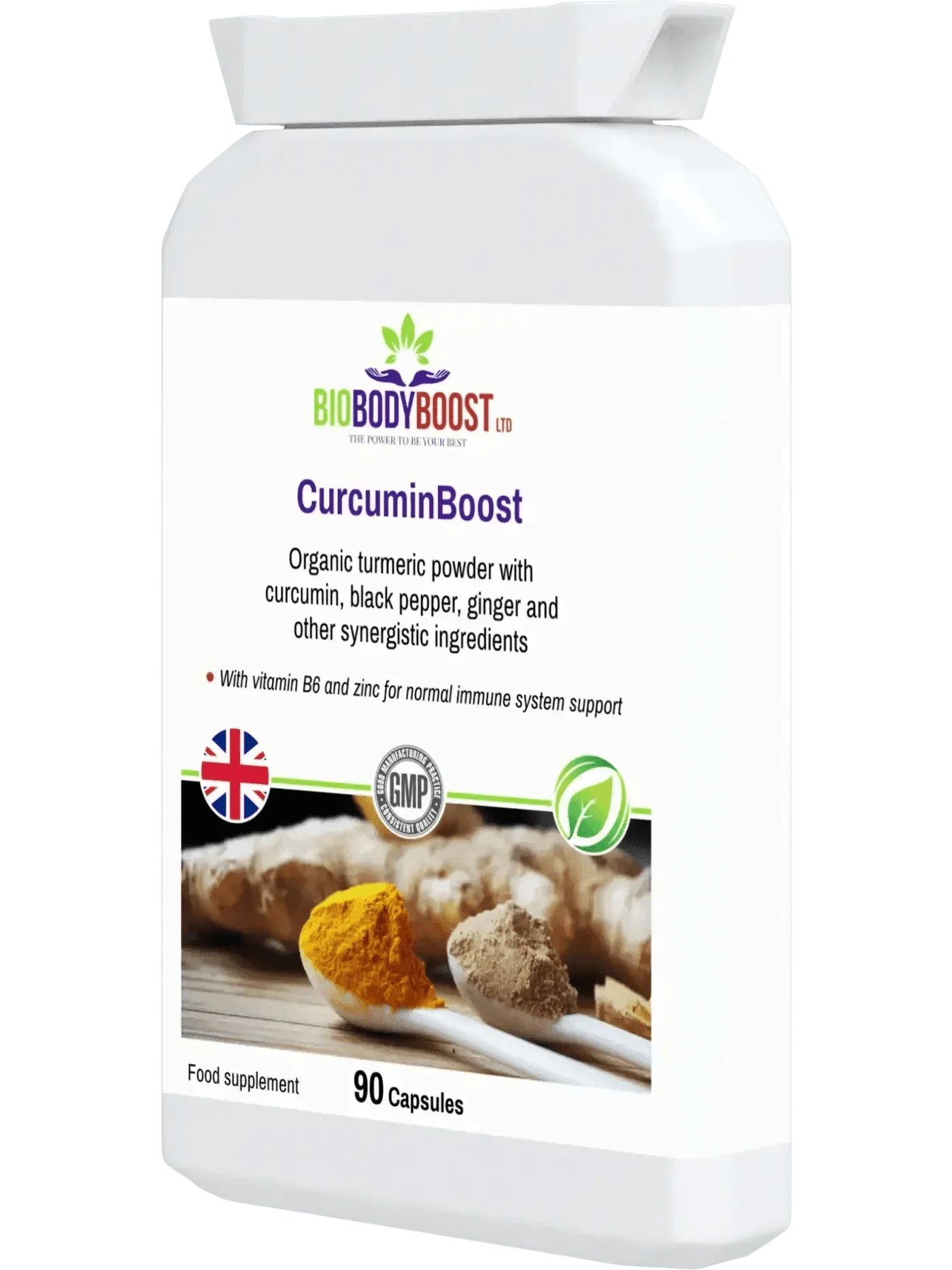CurcuminBoost Organic Turmeric Curcumin Capsules - 90 Count-2