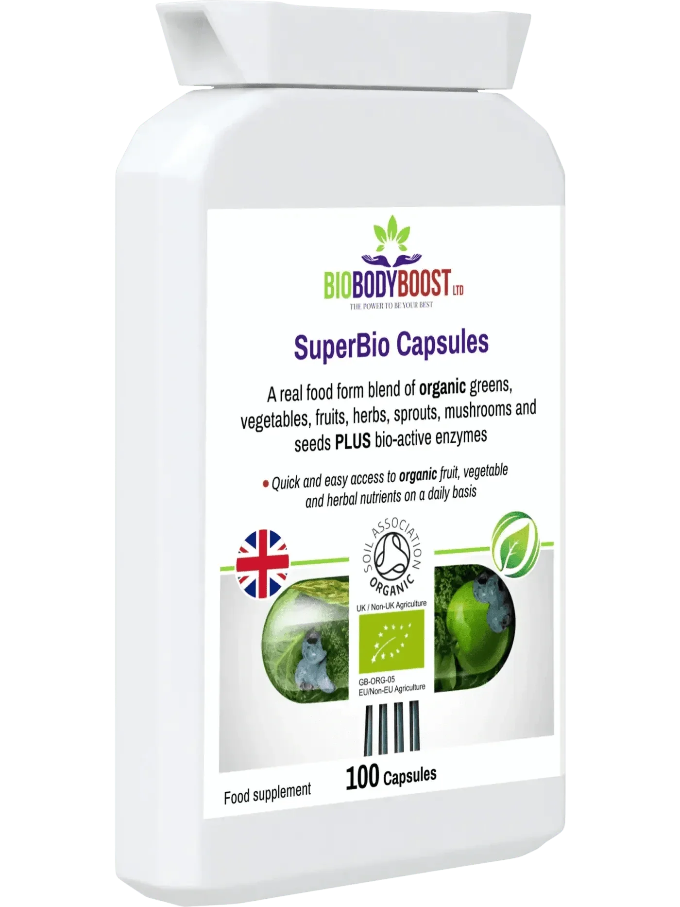 BioBodyBoost Organic Food Form Greens Supplements-3