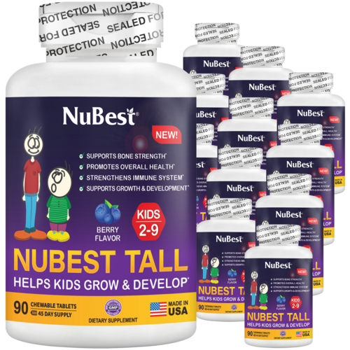 NuBest Tall Kids, Berry Flavor, 90 Chewables