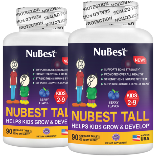 NuBest Tall Kids, Berry Flavor, 90 Chewables