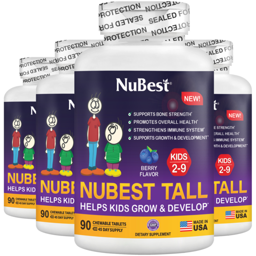 NuBest Tall Kids, Berry Flavor, 90 Chewables