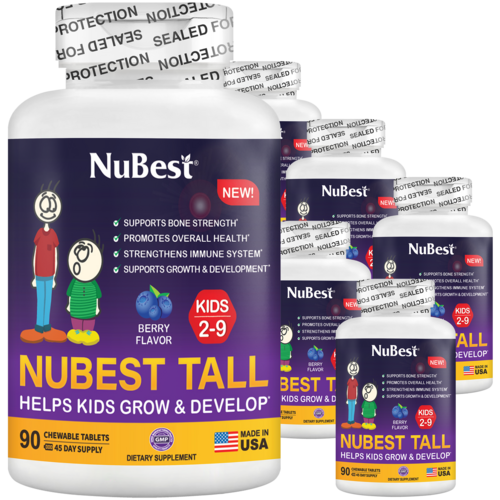 NuBest Tall Kids, Berry Flavor, 90 Chewables