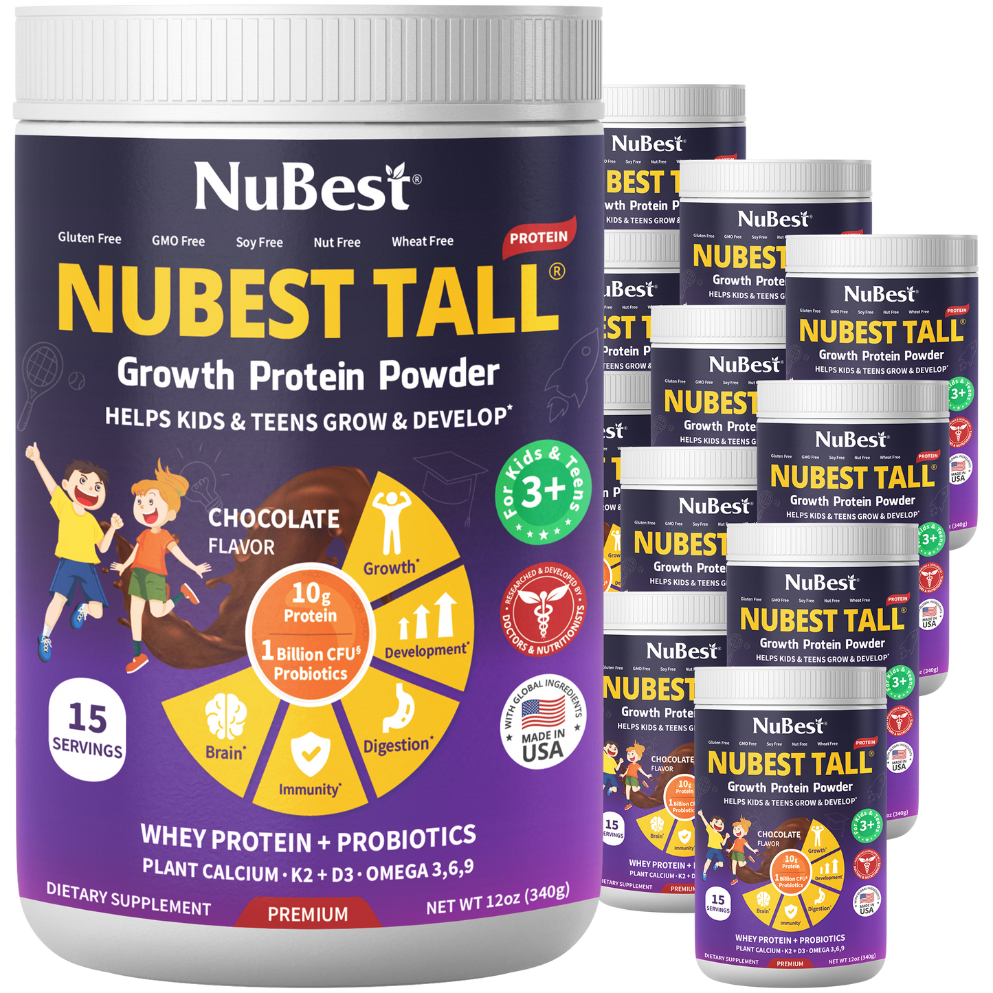 NuBest Tall Protein for Growth and Development, Kids and Teens 3+,