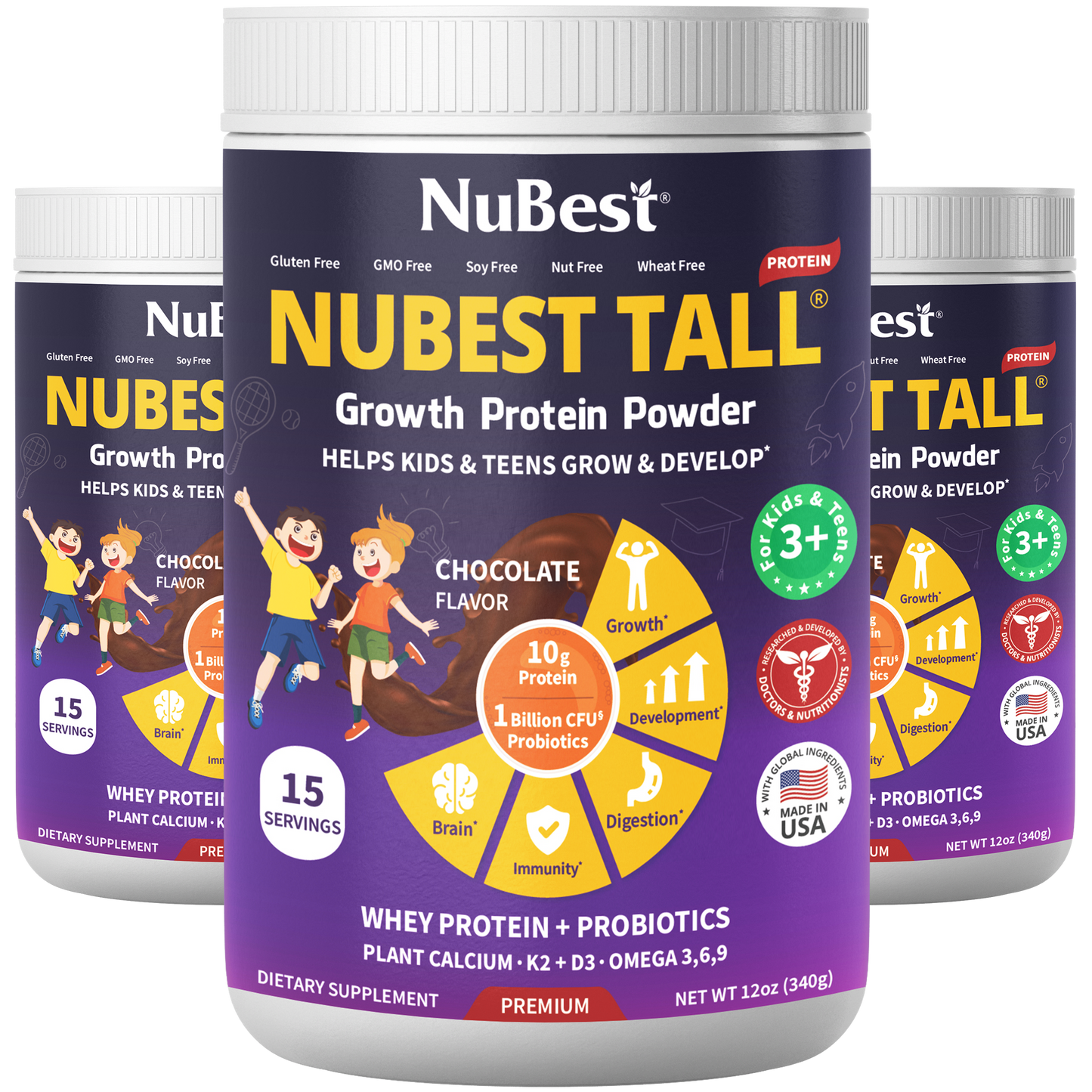 NuBest Tall Protein for Growth and Development, Kids and Teens 3+,