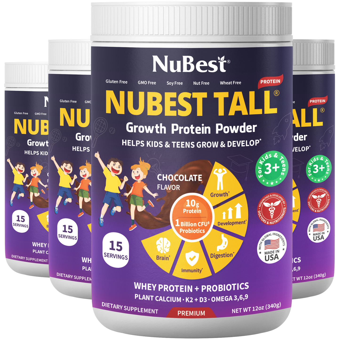 NuBest Tall Protein for Growth and Development, Kids and Teens 3+,
