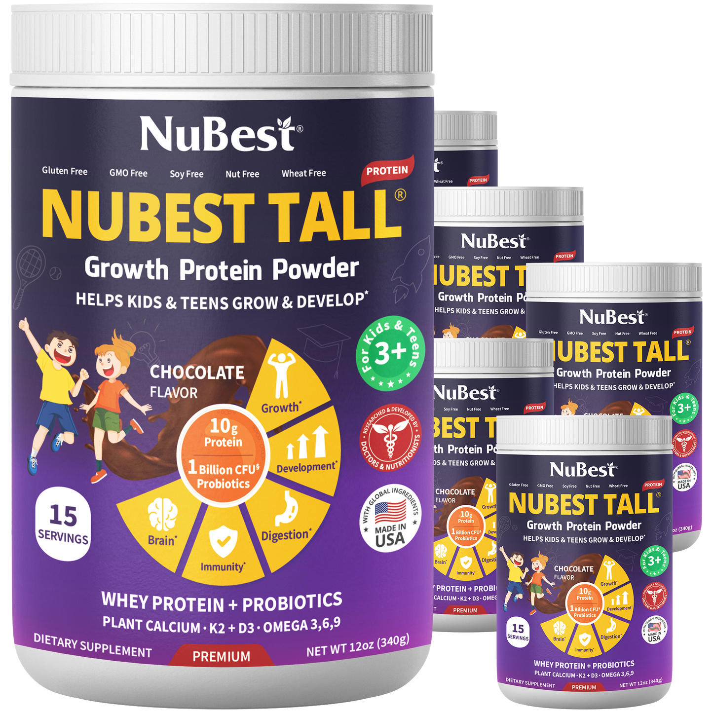 NuBest Tall Protein for Growth and Development, Kids and Teens 3+,