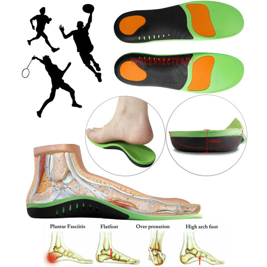 Orthotic Shoe Insoles Inserts Flat Feet High Arch Support For Plantar