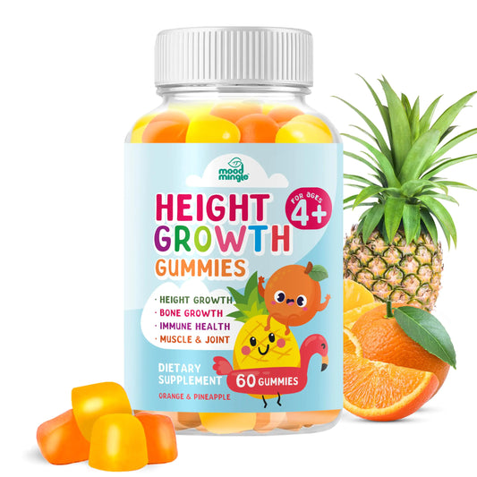 Mood Mingle Height Growth Gummies Supplement - Kids Teens Height Increaser Maximizer Grow Taller Vitamins