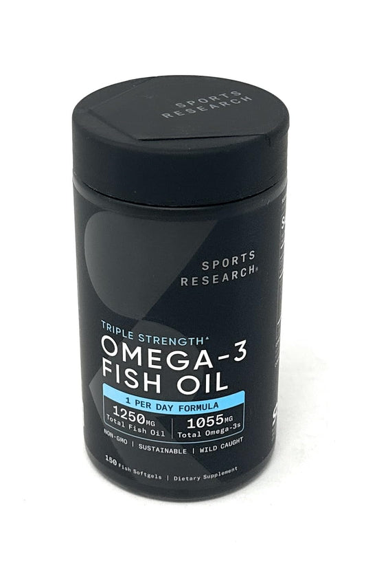 Sports Research Triple Strength Omega-3 Fish Oil | 1250mg | 1 Daily Softgel