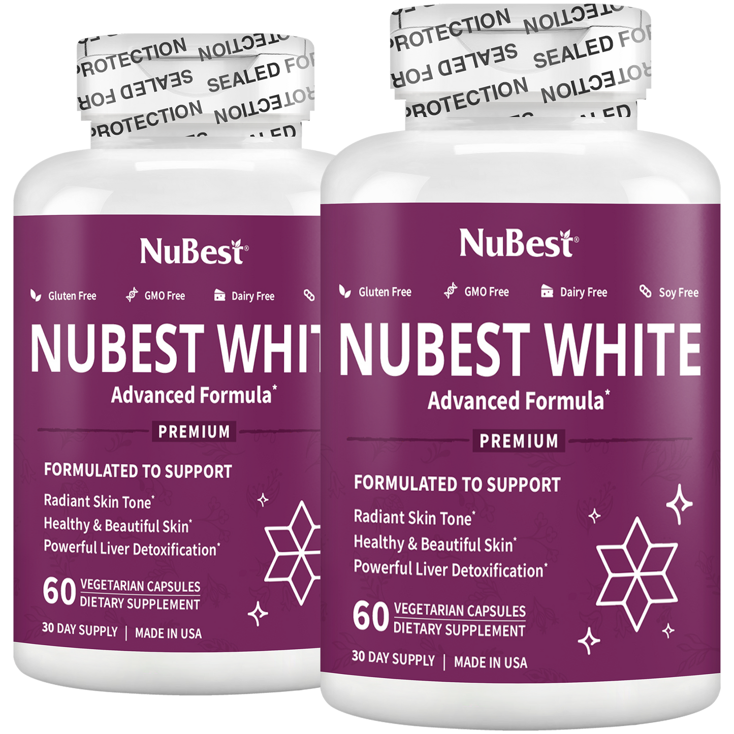 NuBest White, Skin Brightening Formula, 60 Vegan Capsules