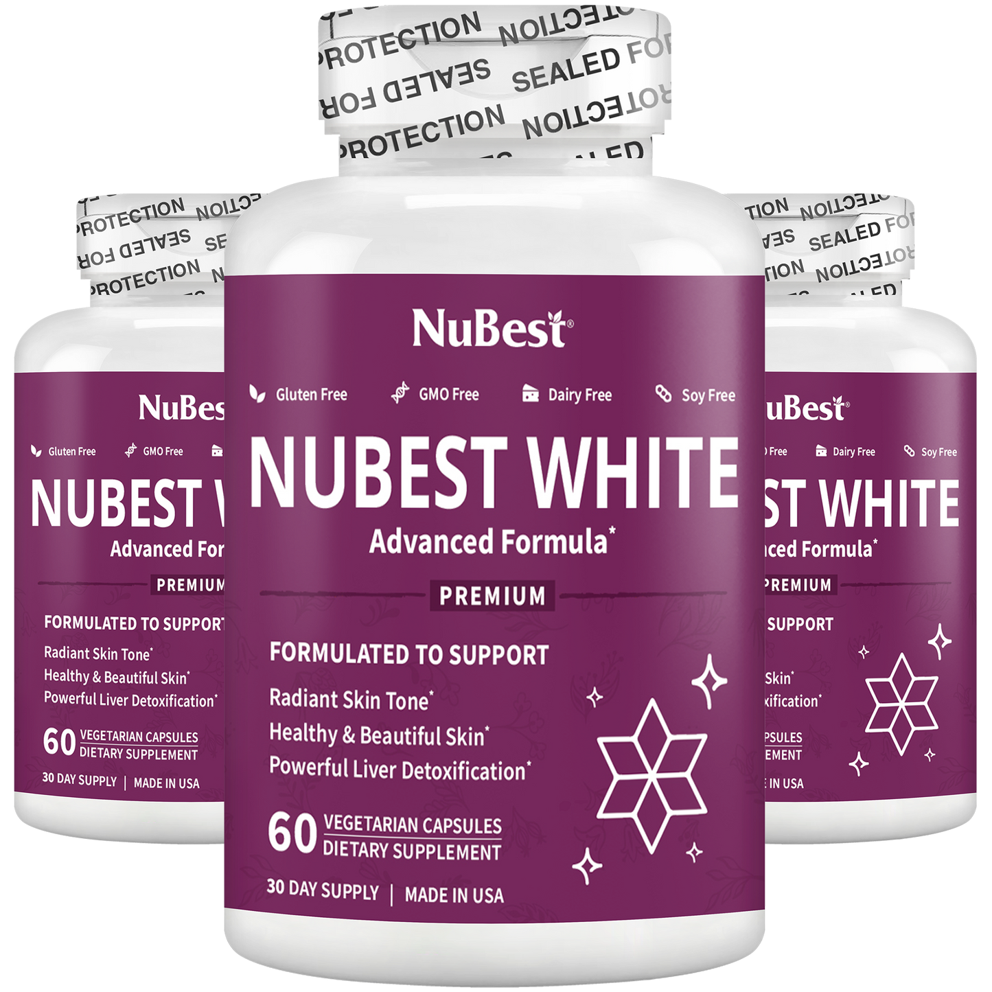 NuBest White, Skin Brightening Formula, 60 Vegan Capsules